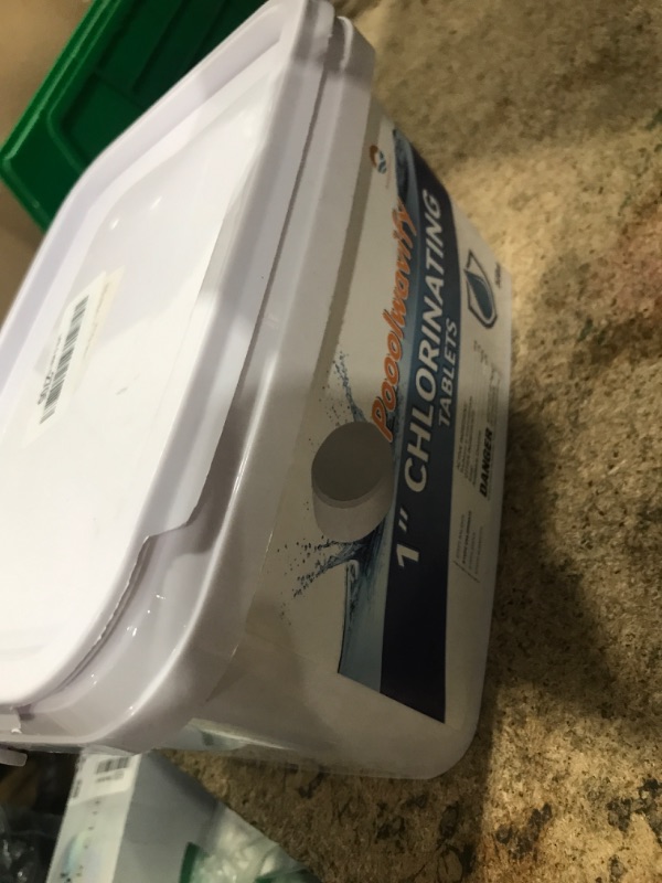 Photo 1 of 1 Inch Chlorine Tablets for Pools & Spas, 5 LB – Slow Dissolving Stabilized Trichlor Tabs with 90% Available Chlorine for Hot Tubs, Above-Ground & In-Ground Pools