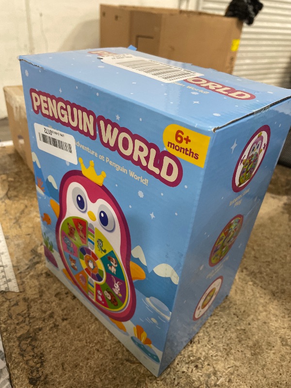 Photo 1 of **ISSUES FUNCTIONING** Vahome Musical Penguin Educational Toys for 1,2 Year Old Girl Gifts, Learning Toy for Toddlers 1-3 Yr with 5-Theme Pages, Lights & Music, First Birthday Gift for 1-2 Year Old 12-18 Month Age (Pink)