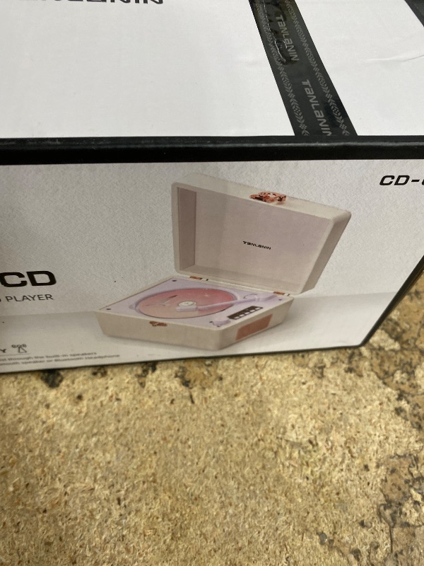 Photo 1 of ***DAMAGED - SEE NOTES/PICTURES*** Retro CD Player with Bluetooth for Home Portable CD Player with Built-in Rechargeable Battery,Compact Desktop Design,USB,AUX,Headphone Jack,Vintage Music Player,Great Birthday Gifts for Women/Men