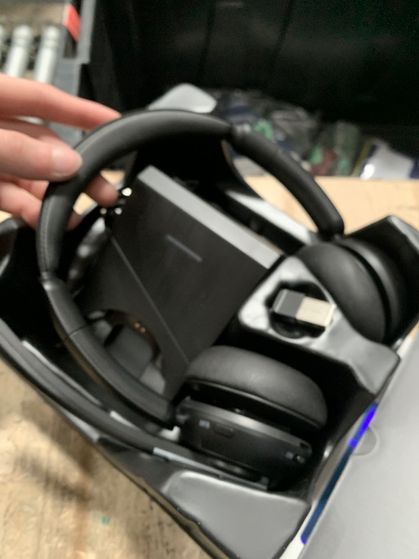 Photo 1 of (2025 Upgraded) Wireless Headset with Mic for Work, Bluetooth Headset with Noise Canceling Microphone with Dongle, Charging Base & Mic Mute, Wireless Headphones for Work from Home/PC/Computer