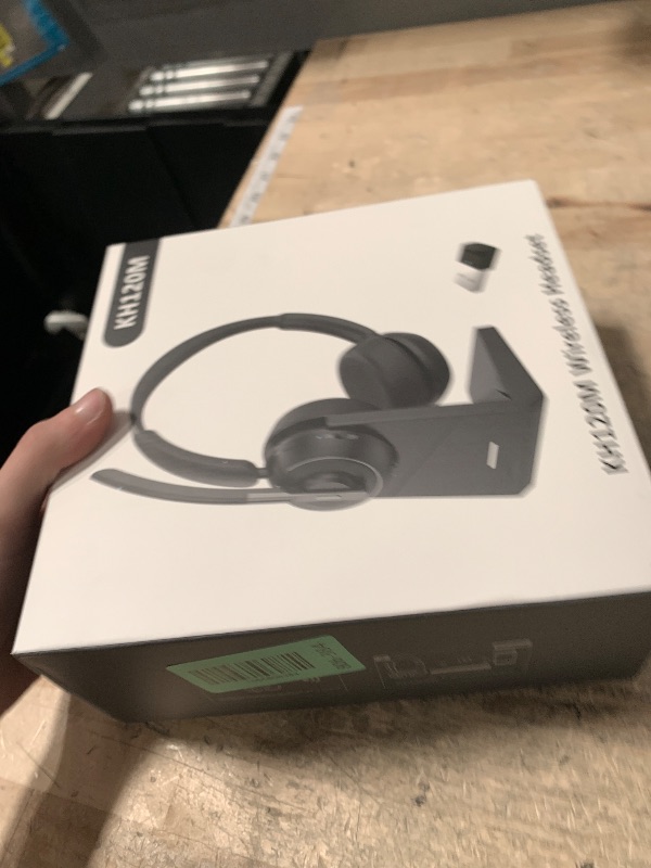 Photo 1 of (2025 Upgraded) Wireless Headset with Mic for Work, Bluetooth Headset with Noise Canceling Microphone with Dongle, Charging Base & Mic Mute, Wireless Headphones for Work from Home/PC/Computer