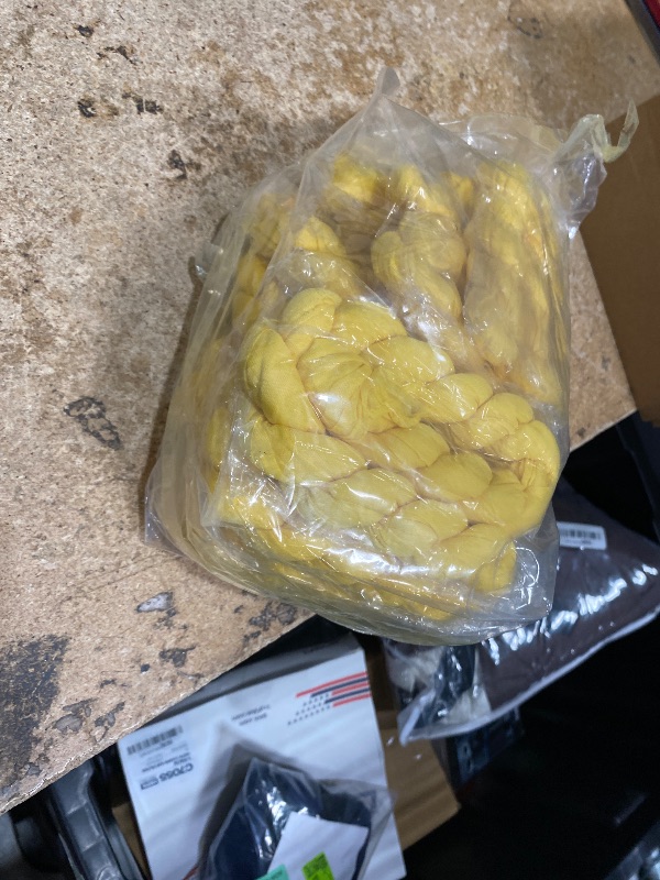 Photo 1 of 10 Pack Light Yellow Cheesecloth Table Runner 17x108 Inch Semi Sheer Boho Gauze Cheese Cloth Table Runners, for Wedding Bridal Shower Birthday Party Home Decor Garden Farmhouse