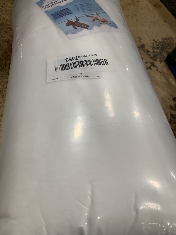 Photo 1 of 2.2 LB / 35.3 Ounce Premium Polyester Fiber Stuffing for Stuffed Animals, Pillows, Quilts, Paddings, Pouf, Fiberfill, Stuffing, Machine Washable, White