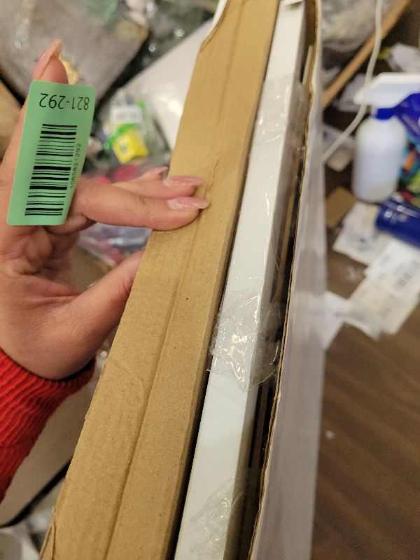 Photo 1 of 12x16 White Gallery Picture Frame with 8x12 Mat - Wide Molding - Includes Attached Hanging Hardware - Display Pictures 12 x 16 or 8 x 12 Digital Photography Size - Ready to Hang Out of The Box