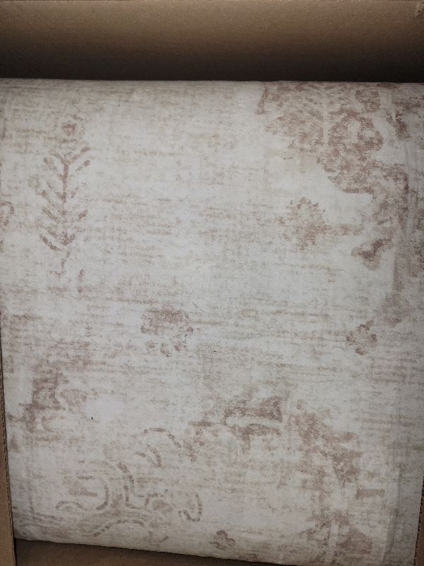 Photo 1 of 10x14 Area Rugs for Living Room: Washable Rug Vintage Large Rugs Soft Non Slip Low Pile Rug Floral Distressed Floor Carpet for Bedroom Nursery Dining Room Home Office (Beige,10'x14')