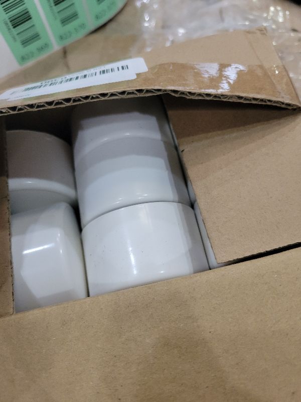 Photo 1 of 10 Pack 1-1/2" PVC Pipe End Cap Fitting, Schedule 40 Furniture Grade PVC Pipe End Cap Plug Adapter, White 1-1/2" PVC Pipe Plug Socket Fittings for Build PVC Furniture DIY Garden Shelf