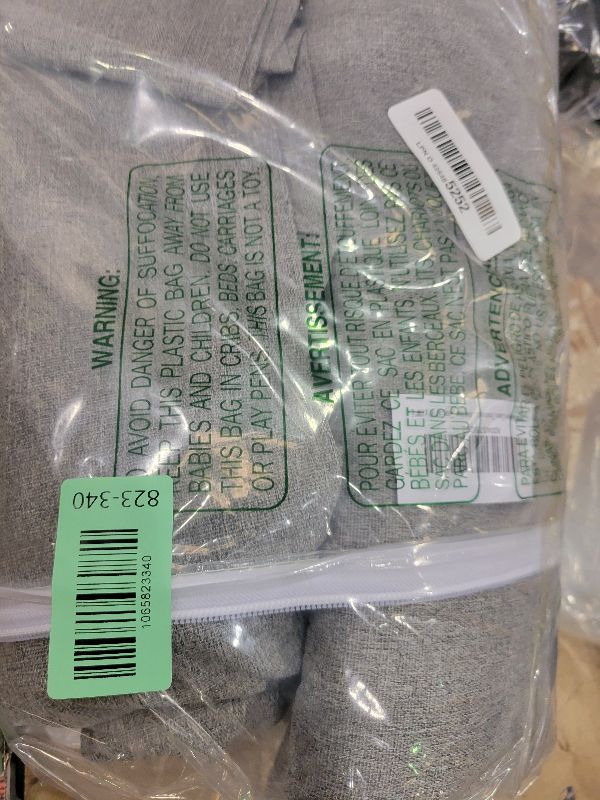 Photo 1 of 100% Blackout Linen Textured Curtains 108 Inch Length 2 Panels Set for Living Room, Bedroom, Light Weight Curtains with Grommets Top, Full Blackout Curtains Privacy Protection, Gray, 52" W x 108" L