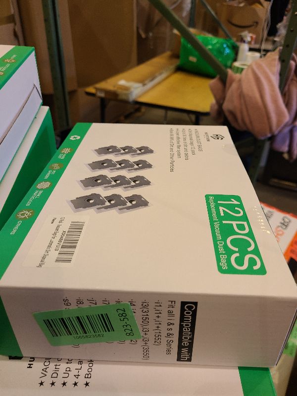 Photo 1 of 12 Pack - Vacuum Bags for iRobot Roomba i & s & j Series, Compatible with Roomba vacuum i1,i1+, i3,i3+, i4,i4+, i6, i6+, i7, i7+, i8, i8+, j7,j7+,s9,s9+ Automatic Dirt Disposal Bag