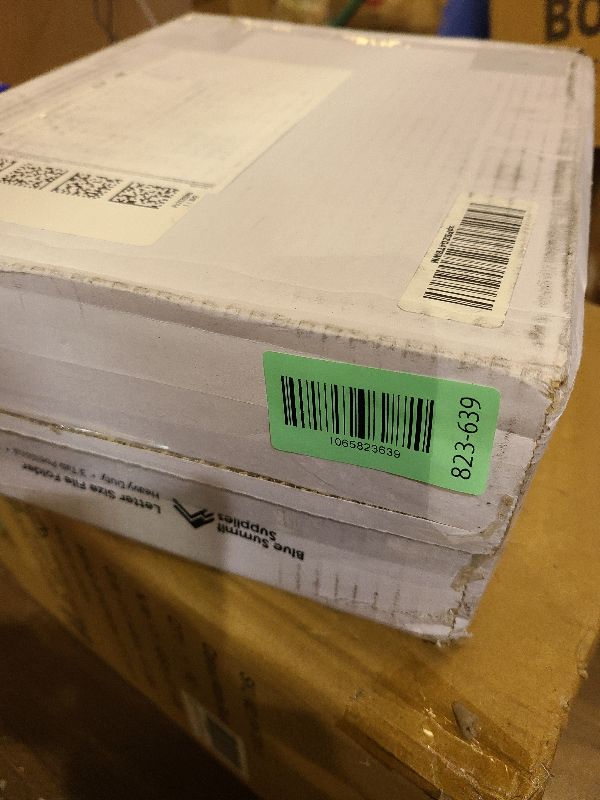 Photo 1 of 100 Blue Summit Supplies Heavy Duty File Folders Letter Size with 1/3 Cut Reinforced Tabs, Thick 14pt Manila Paper, Heavy Duty Manila Folders for Office, Home, or Classroom