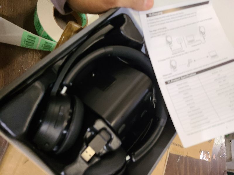 Photo 1 of (Upgraded Version) Wireless Headset, Bluetooth Headset with Noise Cancelling Microphone, Best Headphones with Mic Mute & USB Dongle for PC/Computer/Laptop/Cell Phones/Remote Work/Call Center