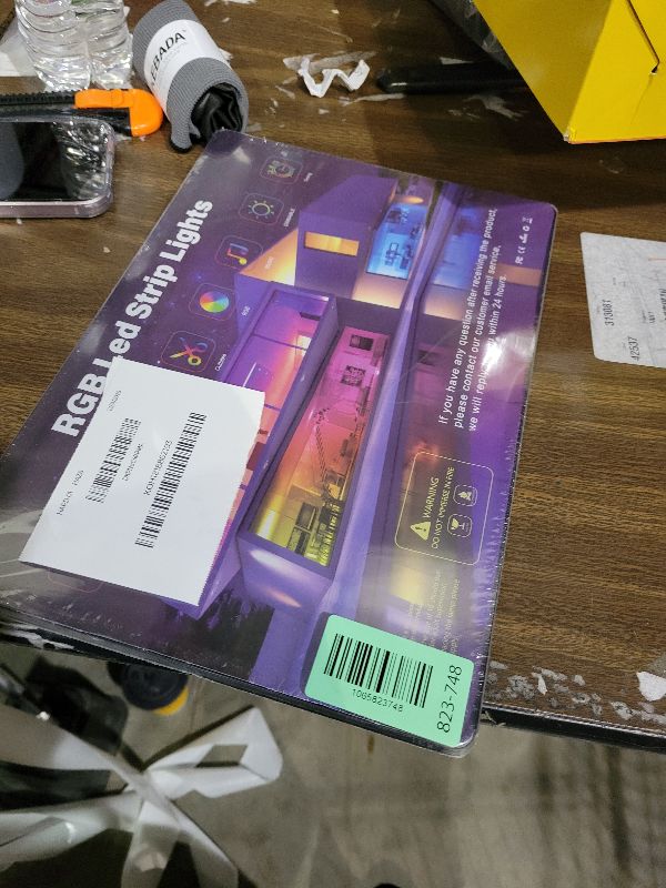 Photo 1 of 200 FT Led Lights for Bedroom, Music Synchronized Smart Led Strip Lights, Ultra Long with Remote Application Control Bluetooth LED Lights, Color Change RGB Light