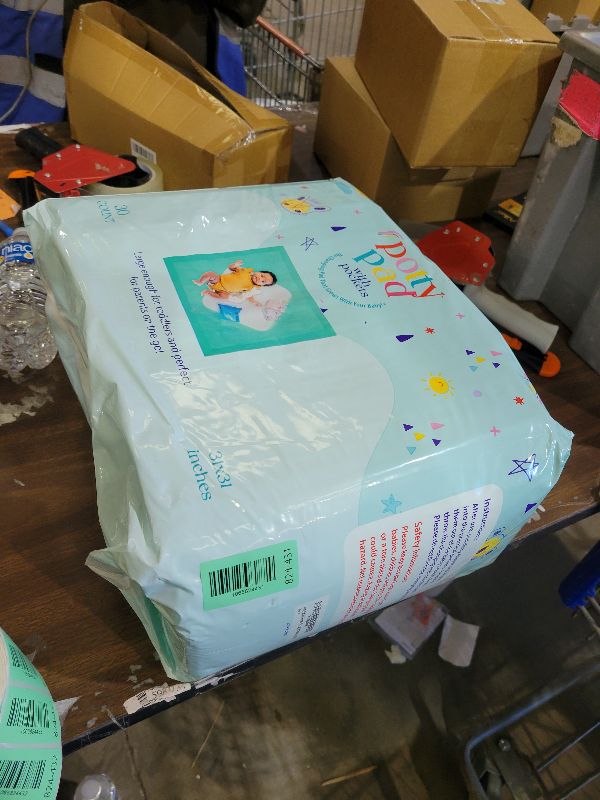 Photo 1 of (31" x 31") XL Disposable Changing Pads for Toddlers | Leakproof, Pocketed & Portable | No-Laundry Potty Training, Pull-Up & Travel Solution | 30 Count