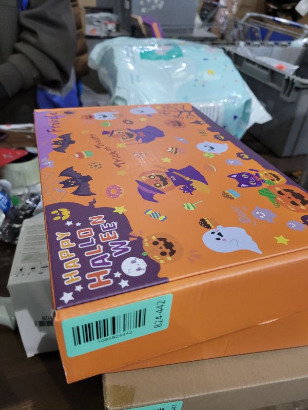 Photo 1 of 100+ Piece Halloween Decorations Set - All-in-One Kit Halloween Decor with Banner, Hanging Bats, Spider Web Decoration, Balloons, Photo Props & More! Fun for Kids & Family