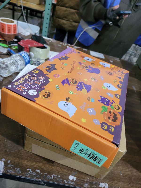 Photo 1 of 100+ Piece Halloween Decorations Set - All-in-One Kit Halloween Decor with Banner, Hanging Bats, Spider Web Decoration, Balloons, Photo Props & More! Fun for Kids & Family