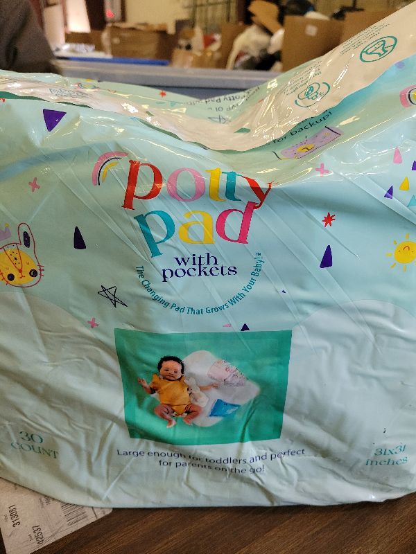 Photo 1 of (31" x 31") XL Disposable Changing Pads for Toddlers | Leakproof, Pocketed & Portable | No-Laundry Potty Training, Pull-Up & Travel Solution | 30 Count