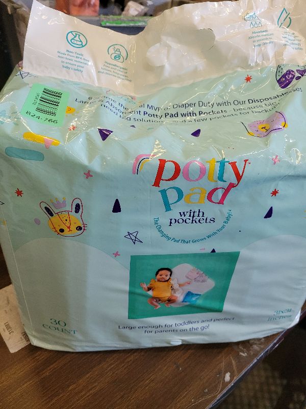 Photo 1 of (31" x 31") XL Disposable Changing Pads for Toddlers | Leakproof, Pocketed & Portable | No-Laundry Potty Training, Pull-Up & Travel Solution | 30 Count