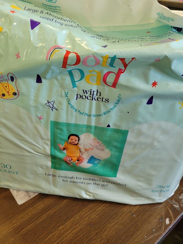 Photo 1 of (31" x 31") XL Disposable Changing Pads for Toddlers | Leakproof, Pocketed & Portable | No-Laundry Potty Training, Pull-Up & Travel Solution | 30 Count