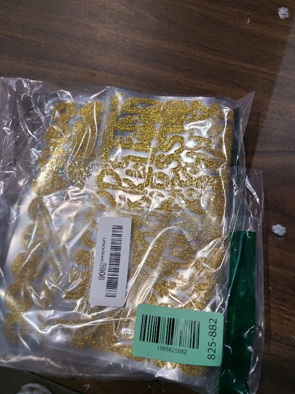 Photo 1 of 1230 Pcs 6 Sheets Letter Stickers Glitter Alphabet Number Stickers 1 Inch Self Adhesive Vinyl Sticker Letters for Water Bottles Cup Scrapbook Craft Label Notebook Mailbox Graduation Cap Decor (Gold)