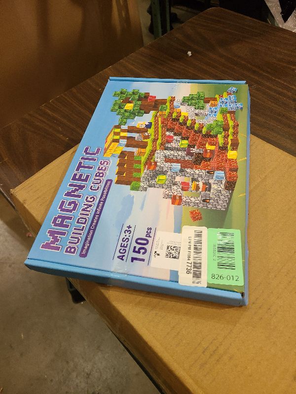 Photo 1 of 150PCS Magnetic Blocks- Magnetic Building Blocks, Magnet Cubes for Kids Toys, Sensory STEM Building Toys for 3-5 4-6 5-7 6-8 Year Old Boys Girls Christmas Birthday Gifts Travel Outdoor Kids Games