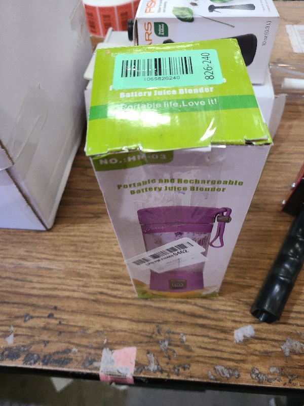 Photo 1 of 12 Oz Personal Size Portable Blender - Cordless Blender Make Smoothies & Shakes, BAP Free Traveling Cup, Quickly Squeezed in Office/Picnic/Sports