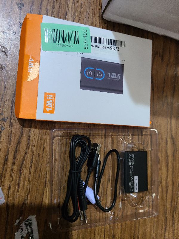 Photo 1 of 1Mii Bluetooth 5.3 Transmitter Receiver for TV to Wireless Headphones, Dual Link aptX Adaptive/Low Latency/HD Audio, Aux Bluetooth Audio Receiver Adapter for Home Stereo, Airplane, Boat, Gym