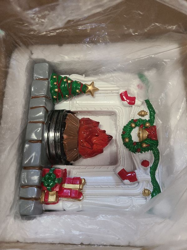 Photo 1 of 1: 12 Scale Mini House Furniture and Accessories Christmas Miniature Fireplace Mini Resin Fireplace for Mini House Christmas Decoration Xmas Gift