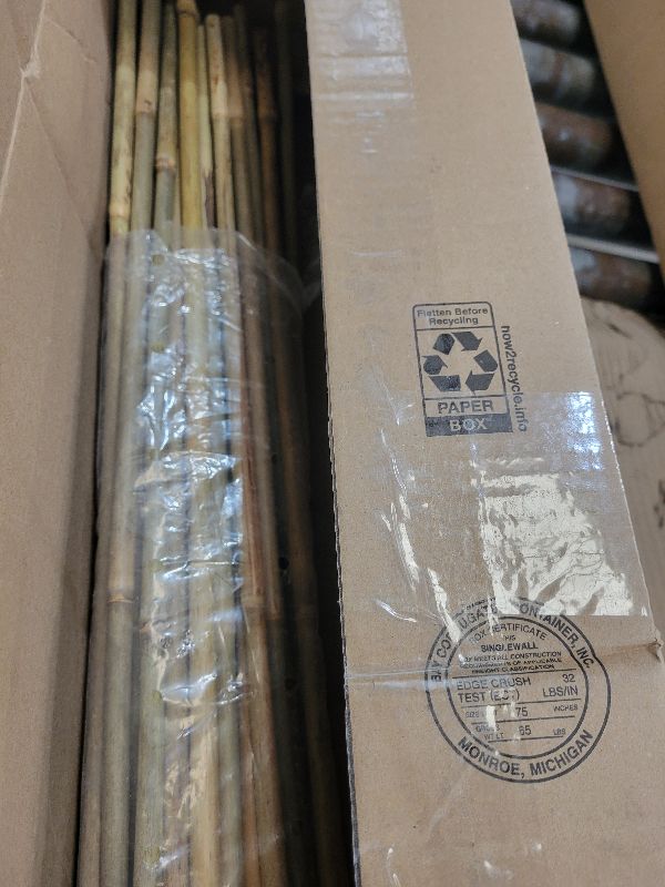 Photo 1 of 2ft Natural Bamboo Plant Stakes for Tomatoes, Beans, Flowers, Potted, Climbing Plants 25pcs