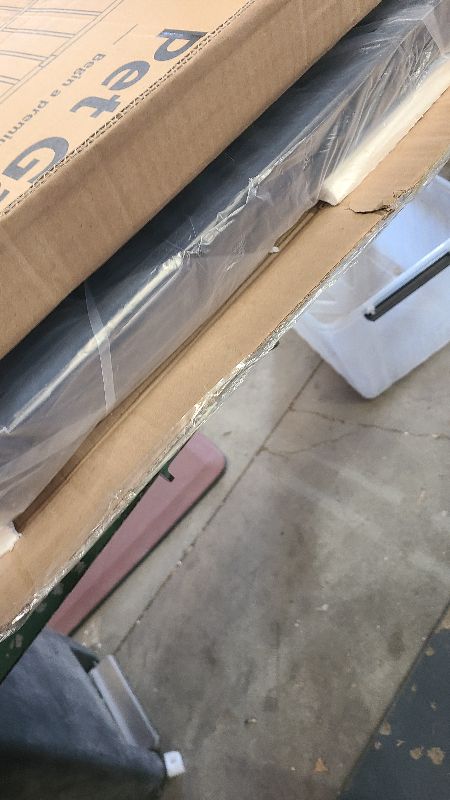 Photo 1 of 10-Second Quick Install Pressure Mounted Dog Gate for Pets and Kids,Adjustable 29'' to 43'' Wide Metal Pet Gate for Doorways Stairs,No Drilling,Expandable,30'' Tall Indoor Portable Safety Baby Gate