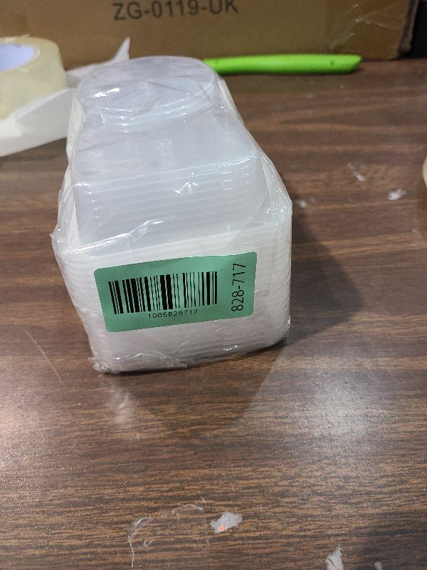 Photo 1 of 10pcs Double Compartment Condiment Container with Lids, Mini Plastic Snack Containers,BPA Free,Microwave Safe,Leakproof Food Storage, To Go Food Containers,Take Out Sauce Container