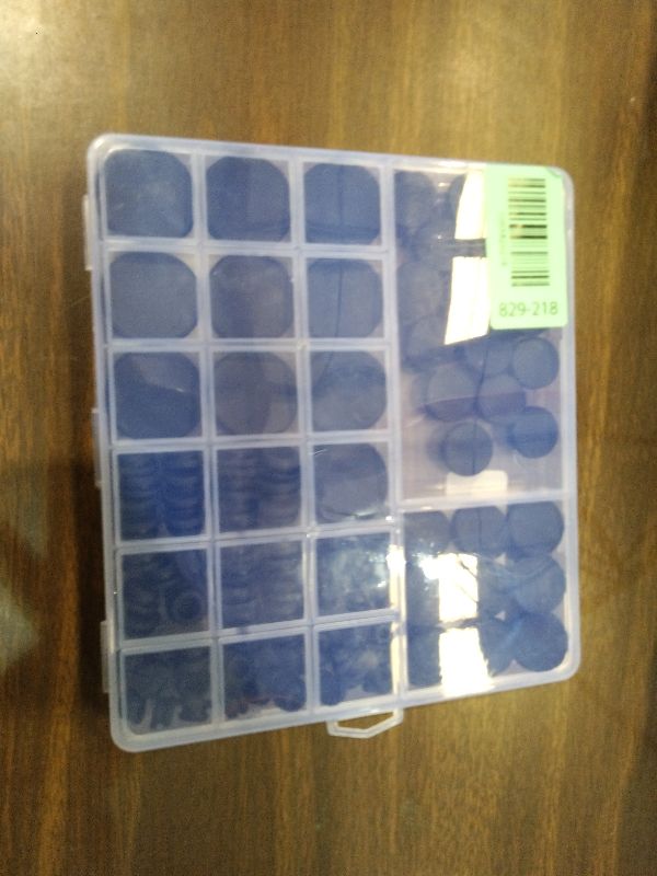 Photo 1 of 125Pcs Black Rubber Plug Box, Various Sizes of Round Hole Silicone Tool, Rubber Plugs for Round Holes, Silicone Plugs Suitable for Car Wiring Furniture