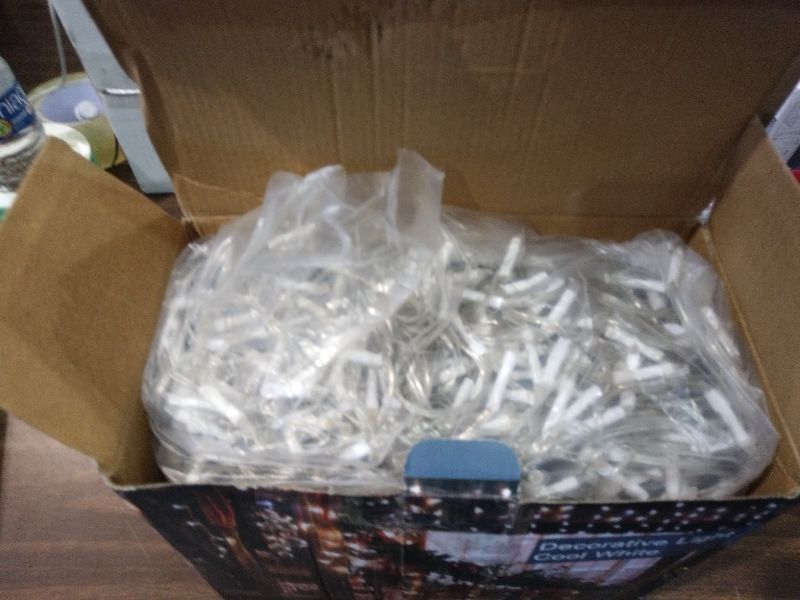 Photo 1 of 1620LED 164ft Christmas Lights, 360Drops 12 Modes Cool White Christmas String Lights Outdoor Dimmable, Waterproof Christmas Decoration Fairy Lights with Timer for Indoor Eaves Party Patio Window Fence