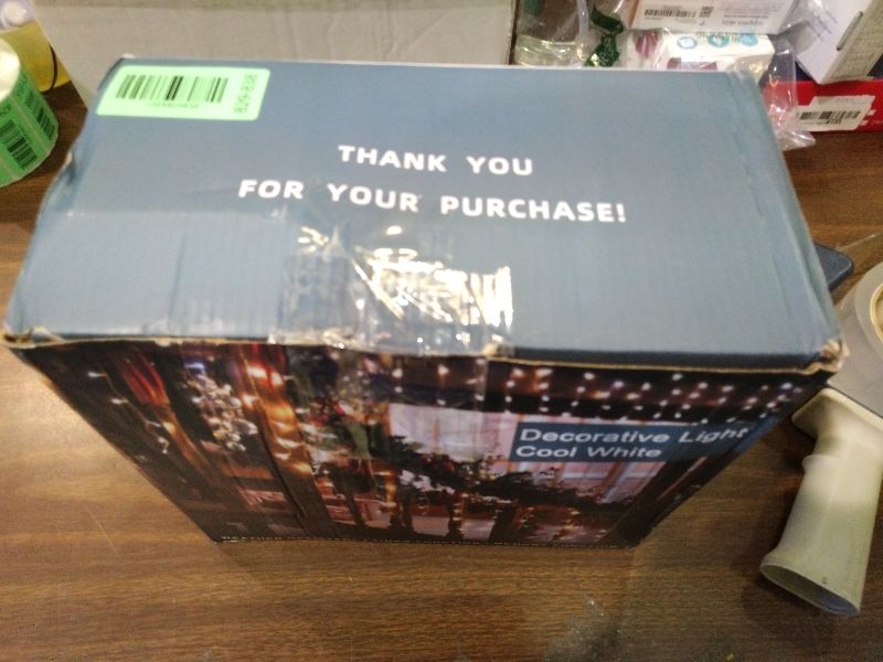 Photo 1 of 1620LED 164ft Christmas Lights, 360Drops 12 Modes Cool White Christmas String Lights Outdoor Dimmable, Waterproof Christmas Decoration Fairy Lights with Timer for Indoor Eaves Party Patio Window Fence