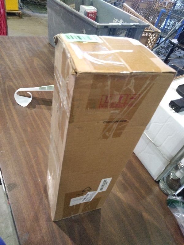 Photo 1 of 2 Pack Modern Black Curtain Rods Set for Windows 66 to 120 Inches Adjustable Length Heavy Duty 1" Diameter Window Curtain Rod with Decorative Finials for Outdoor Bedroom Kitchen Living Room