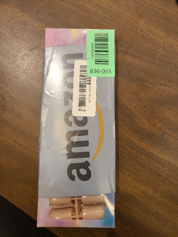 Photo 1 of 150Pcs Skin Tones Nude Press on Nails Long Square Fake Nails In15 Sizes 3 IN 1 Soft Gel Nail Tips Glossy Reusable Acrylic Nails No Need to File False Nails for Women Girls Manicure