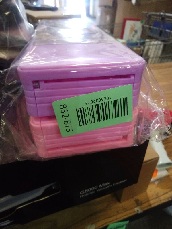 Photo 1 of ?2Pack?Pop Up Multifunction Pencil Case for Girls and Boys, Cute Cartoon Pen Box Organizer Stationery with Lock, Sharpener, Schedule, Whiteboard, School Supplies, Best Gifts for Kids (Purple+Pink)