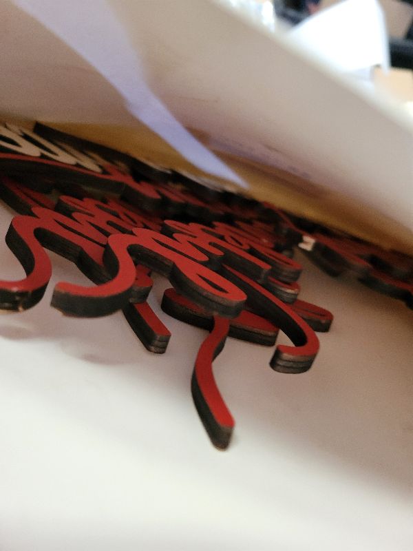 Photo 1 of 12 Pieces Christmas Table Decor Thankful Blessed Merry Joyful Peace Family Plate Sign Wood Cutout Rustic Decor Inspirational Letter Wood Sign Christmas Decorations