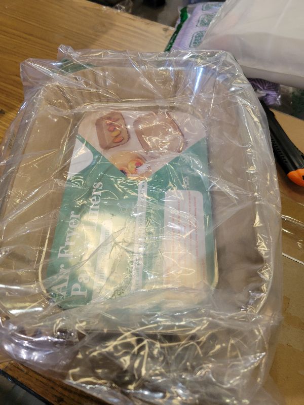 Photo 1 of 200PCS Air Fryer Liners for Ninja: Higher Non-Stick Disposable Parchment Paper Liner for Ninja DZ201/DZ401 Dual Airfryer Baking - Food Grade Ninja Air fryer Accessories (Rectangle - 8.6 x 5.5 inch)