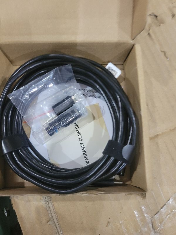 Photo 1 of [Dual-Lens] Endoscope Camera with Light, 1920P HD Borescope with 8+1 Adjustable LED Lights, IP67 Waterproof 16.5FT Semi-Rigid Snake Cord Inspection Camera for iPhone, iPad and Android Phone (Type C)