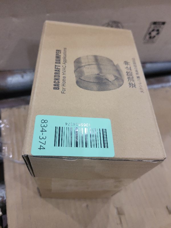 Photo 1 of [Upgraded] Hon&Guan 6 Inch Backdraft Damper, One-Way Airflow Duct Damper 6 Inch Ducting Insert Backflow Preventer Duct Draft Blocker