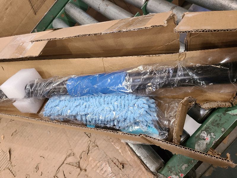 Photo 1 of 23FT High Reach Window Squeegee with Extension Pole, 2 in 1 Shower Squeegee for Glass Doors with 5-Stage 4-16.5 ft Telescoping Pole, Window Cleaner Tool for Shower Glass Home Car