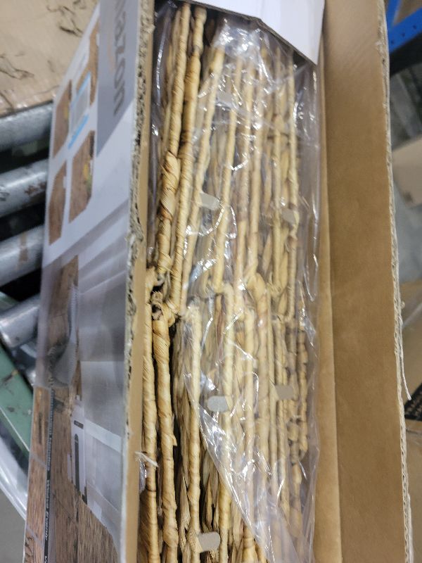 Photo 1 of 12x12in Storage Baskets Set of 4 Water Hyacinth Baskets,Foldable Handwoven Storage Cubes,Wicker Cube Baskets Laundry Organizer Totes for Home