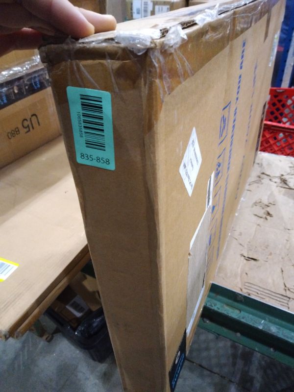 Photo 1 of **MSRP 79.99** 34" Folding Table, Portable Square Folding Card Table with Collapsible Legs & Carrying Handle, Plastic Tables for Camping,Picnic, Office, Party, Brown