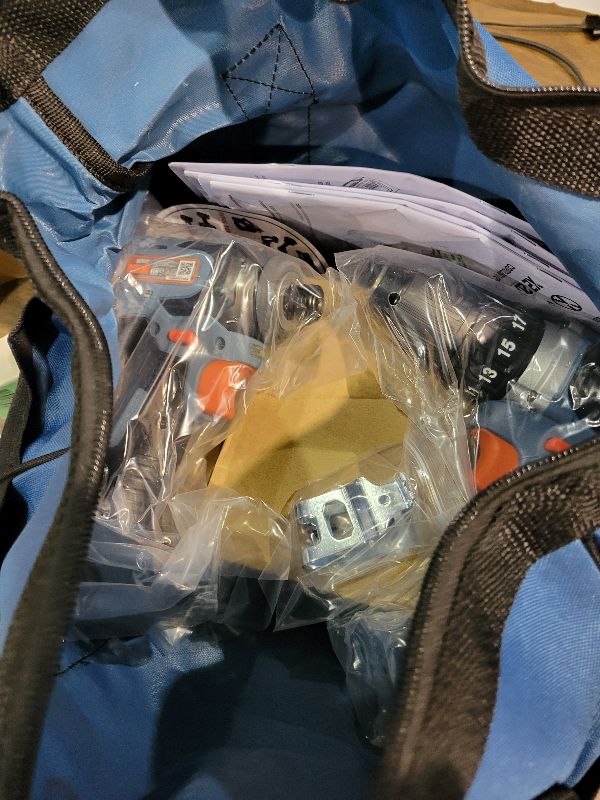 Photo 1 of SENIX X2 20 Volt Max* 2-Piece Cordless Power Tool Kit with Battery Powered 1/2-Inch Drill Driver and 1/4-Inch Impact Driver, Includes Storage Bag, 2 2.0 Ah Batteries & Charger (S2K2B2-01)