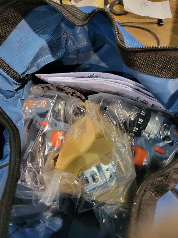 Photo 1 of SENIX X2 20 Volt Max* 2-Piece Cordless Power Tool Kit with Battery Powered 1/2-Inch Drill Driver and 1/4-Inch Impact Driver, Includes Storage Bag, 2 2.0 Ah Batteries & Charger (S2K2B2-01)