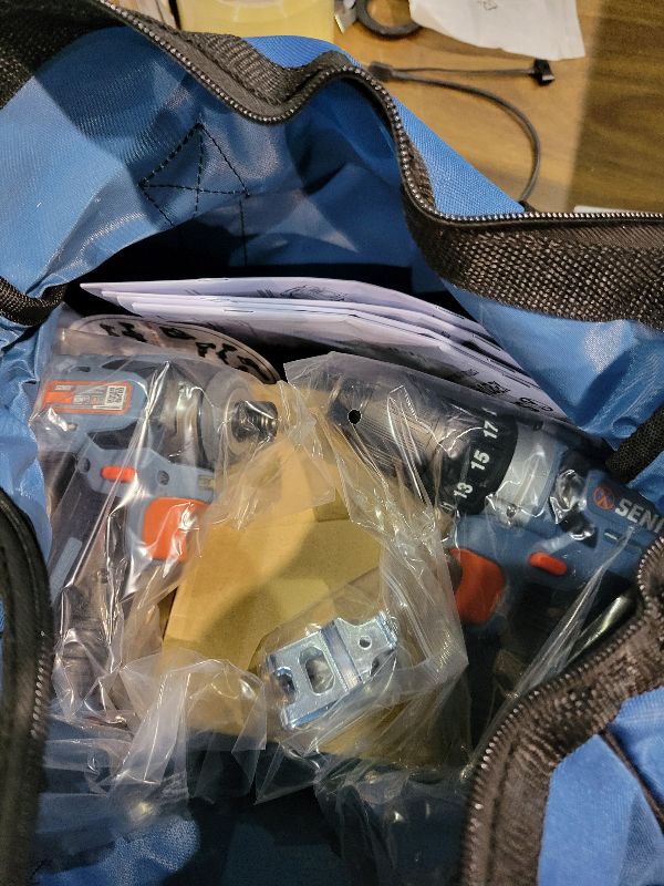 Photo 1 of SENIX X2 20 Volt Max* 2-Piece Cordless Power Tool Kit with Battery Powered 1/2-Inch Drill Driver and 1/4-Inch Impact Driver, Includes Storage Bag, 2 2.0 Ah Batteries & Charger (S2K2B2-01)