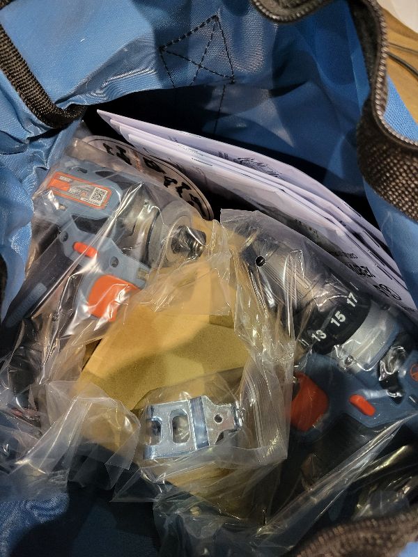 Photo 1 of SENIX X2 20 Volt Max* 2-Piece Cordless Power Tool Kit with Battery Powered 1/2-Inch Drill Driver and 1/4-Inch Impact Driver, Includes Storage Bag, 2 2.0 Ah Batteries & Charger (S2K2B2-01)