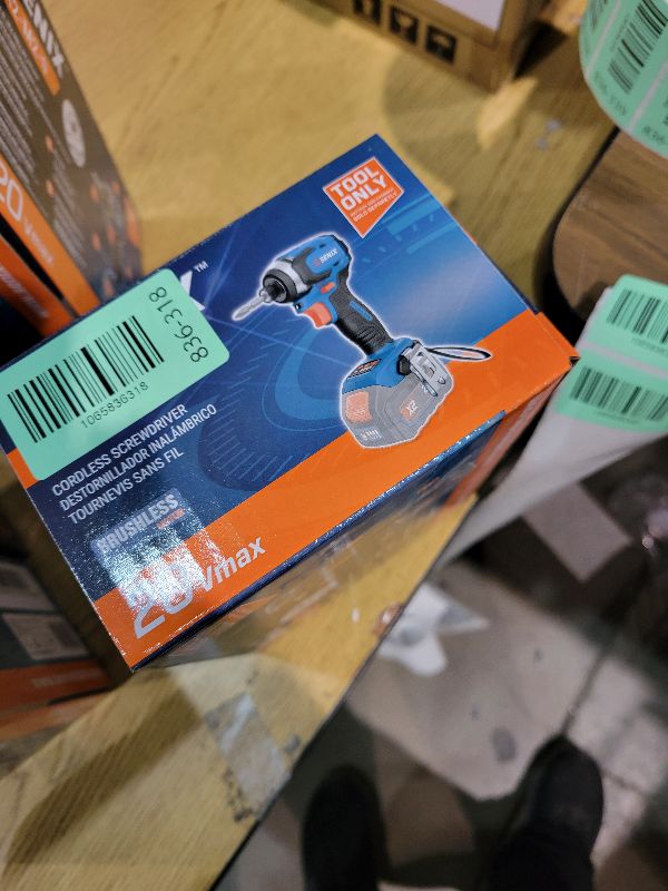 Photo 1 of SENIX PDIX2-M2-0 20 Volt Max* X2 1/4-Inch Cordless Impact Driver, 4-Speed Battery Screwdriver with Brushless Motor and LED Light, 130 Foot-Pounds of Max Torque, Tool Only, Battery Not Included