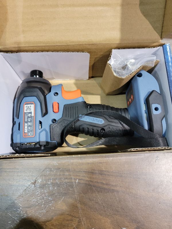 Photo 1 of SENIX PDIX2-M2-0 20 Volt Max* X2 1/4-Inch Cordless Impact Driver, 4-Speed Battery Screwdriver with Brushless Motor and LED Light, 130 Foot-Pounds of Max Torque, Tool Only, Battery Not Included