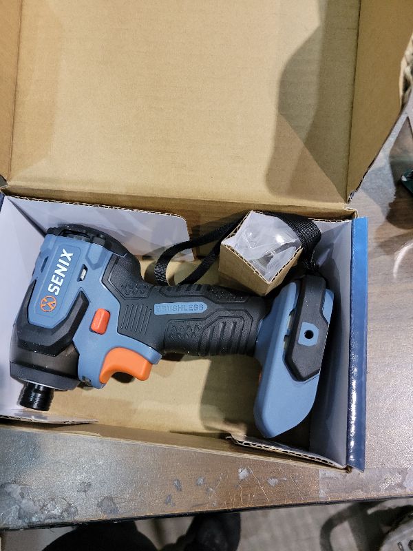 Photo 1 of SENIX PDIX2-M2-0 20 Volt Max* X2 1/4-Inch Cordless Impact Driver, 4-Speed Battery Screwdriver with Brushless Motor and LED Light, 130 Foot-Pounds of Max Torque, Tool Only, Battery Not Included