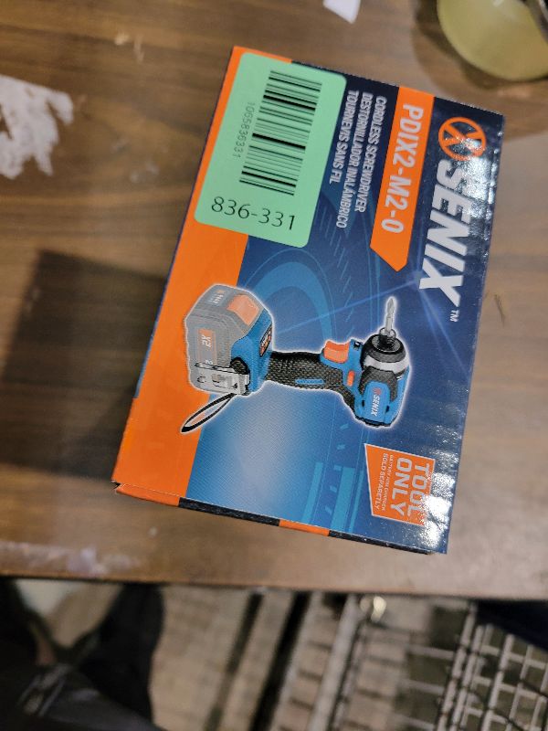 Photo 1 of SENIX PDIX2-M2-0 20 Volt Max* X2 1/4-Inch Cordless Impact Driver, 4-Speed Battery Screwdriver with Brushless Motor and LED Light, 130 Foot-Pounds of Max Torque, Tool Only, Battery Not Included